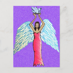 Crystal Angel Postcard / Altar Art Postkarte