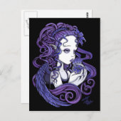 Crystal Ball Angel Kunst, Dichtung und Musik Postkarte (Vorne/Hinten)