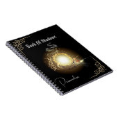 Crystal Ball Book of Shadows Funkelnd Journal Blac Notizblock (Rechte Seite)