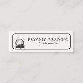 Crystal Ball Esoteric Psychic Medium QR Code Mini Visitenkarte (Vorderseite)