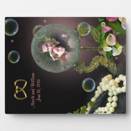 Crystal Ball Fantasy-Portrait Foto-Plakette Fotoplatte