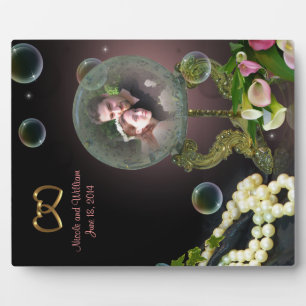 Crystal Ball Fantasy-Portrait Foto-Plakette Fotoplatte