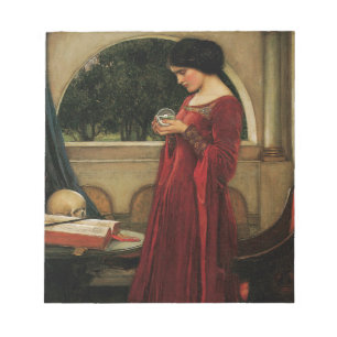 Crystal Ball Frau Waterhouse Malerei Notizblock