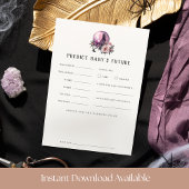 Crystal Ball Halloween Baby Showcard Einladung