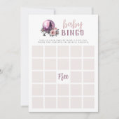 Crystal Ball Halloween Baby Shower Bingo Card Einladung (Vorderseite)