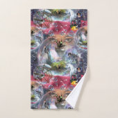 Crystal Ball Halloween Hexe Badhandtuch Set (Handtuch)