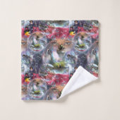 Crystal Ball Halloween Hexe Badhandtuch Set (Waschlappen)