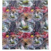 Crystal Ball Halloween Hexe Duschvorhang (Vorderseite)