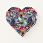 Crystal Ball Halloween Hexe Notizblock (Rückseite)