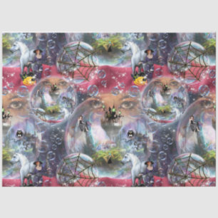 Crystal Ball Halloween Hexe Seidenpapier