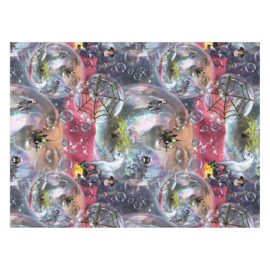 Crystal Ball Halloween Hexe Tischdecke (Vorderseite (Horizontal))