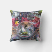 Crystal Ball Halloween Hexenklopfen Kissen (Rückseite)