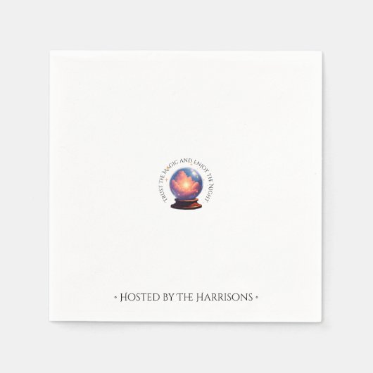 Crystal Ball Halloween-Party Napkins Serviette (Vorderseite)