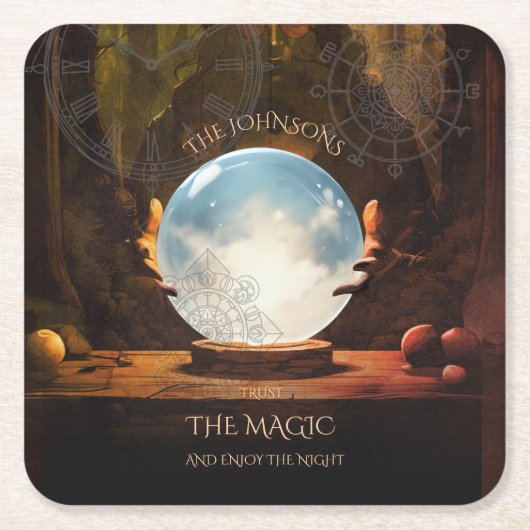 Crystal Ball Halloween-Party Untersetzer (Vorderseite)