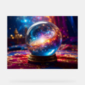 Crystal Ball - Ich sehe ein kosmisches Ereignis in Acrylschild (Vorderseite)
