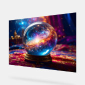 Crystal Ball - Ich sehe ein kosmisches Ereignis in Acrylschild (Winkel)