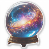 Crystal Ball - Ich sehe ein kosmisches Ereignis in Aufkleber (Vorderseite)