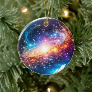 Crystal Ball - Ich sehe ein kosmisches Ereignis in Keramik Ornament