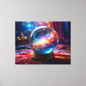 Crystal Ball - Ich sehe ein kosmisches Ereignis in Leinwanddruck (Vorderseite)