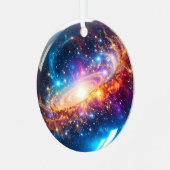 Crystal Ball - Ich sehe ein kosmisches Ereignis in Ornament Aus Metall (Vorderseite links)