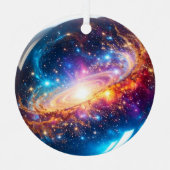 Crystal Ball - Ich sehe ein kosmisches Ereignis in Ornament Aus Metall (Vorderseite)