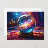 Crystal Ball - Ich sehe ein kosmisches Ereignis in Postkarte (Vorne/Hinten)