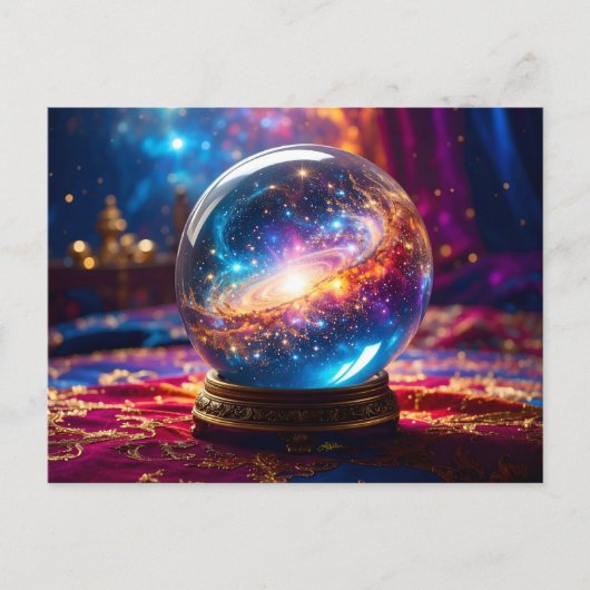 Crystal Ball - Ich sehe ein kosmisches Ereignis in Postkarte (Vorderseite)