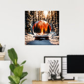 Crystal Ball mit Snow Wall Art Poster! Poster (Heimbüro)