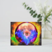 Crystal Ball Postkarte (Stehend Vorderseite)