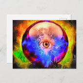 Crystal Ball Postkarte (Vorne/Hinten)