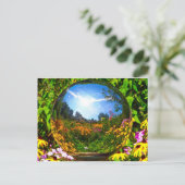 Crystal Ball Postkarte (Stehend Vorderseite)
