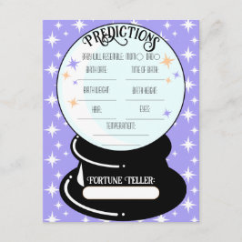 Crystal Ball Predictions Flat Note Card Mitteilungskarte