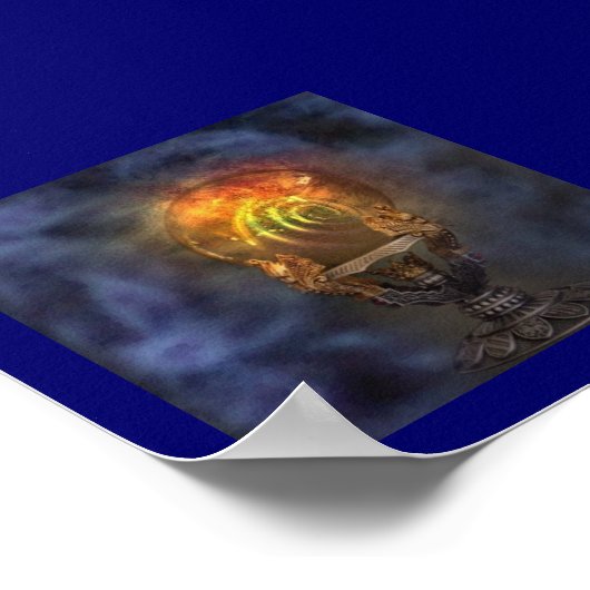 Crystal Ball Print/Poster Poster (Ecke)