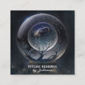 Crystal Ball Psychic Medium Tarot Reader Quadratische Visitenkarte (Vorderseite)