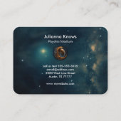 Crystal Ball Psychic Medium Tarot Reader Visitenkarte (Rückseite)