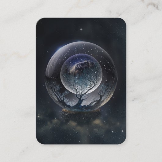 Crystal Ball Psychic Medium Tarot Reader Visitenkarte (Vorderseite)