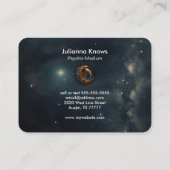 Crystal Ball Psychic Medium Tarot Reader Visitenkarte (Rückseite)