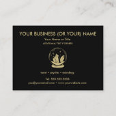 Crystal Ball Psychic Tarot Reader Business Card Visitenkarte (Rückseite)
