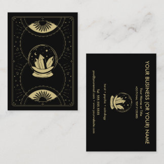 Crystal Ball Psychic Tarot Reader Business Card Visitenkarte