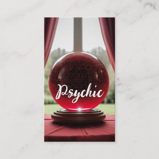 Crystal Ball Psychic Visitenkarte (Vorderseite)