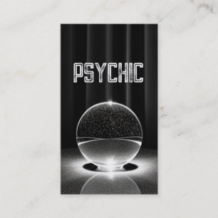 Crystal Ball Psychische Dunkelheit Visitenkarte
