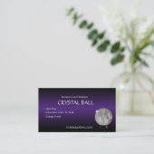Crystal Ball Psychische Readings Visitenkarte (Stehend Vorderseite)