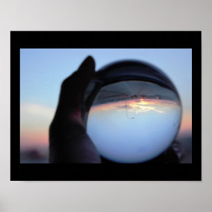 Crystal Ball Sunset Foto Poster