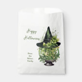 Crystal Ball und Hexen Happy Halloween Geschenktütchen (Vorderseite)