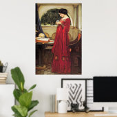Crystal Ball von John Waterhouse Poster (Heimbüro)