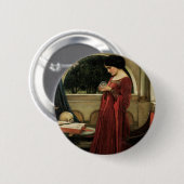 Crystal Ball von John William Waterhouse Button (Vorne & Hinten)