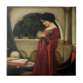 Crystal Ball von John William Waterhouse Fliese (Vorderseite)