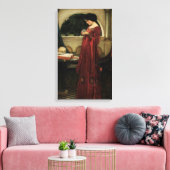 Crystal Ball von John William Waterhouse Leinwanddruck (Insitu (Wohnzimmer))