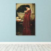 Crystal Ball von John William Waterhouse Leinwanddruck (Insitu (Holzboden))