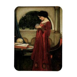Crystal Ball von John William Waterhouse Magnet